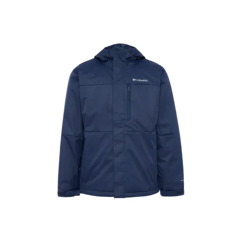 Columbia Puffer Jackets Men Navy Blue