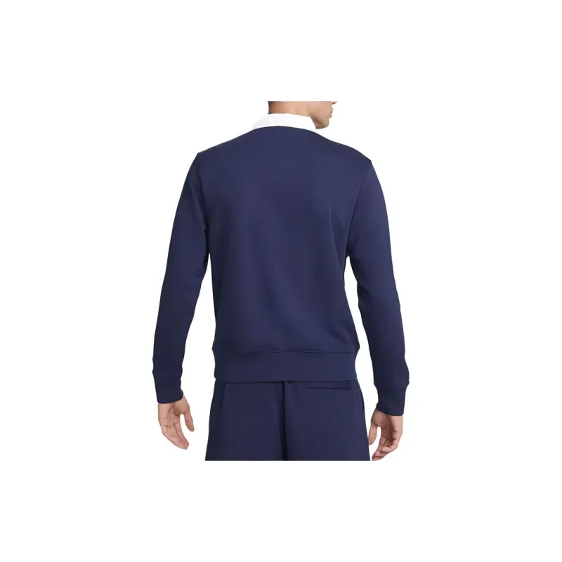 Nike Club Fleece Men's Long Sleeve Fleece Polo-1