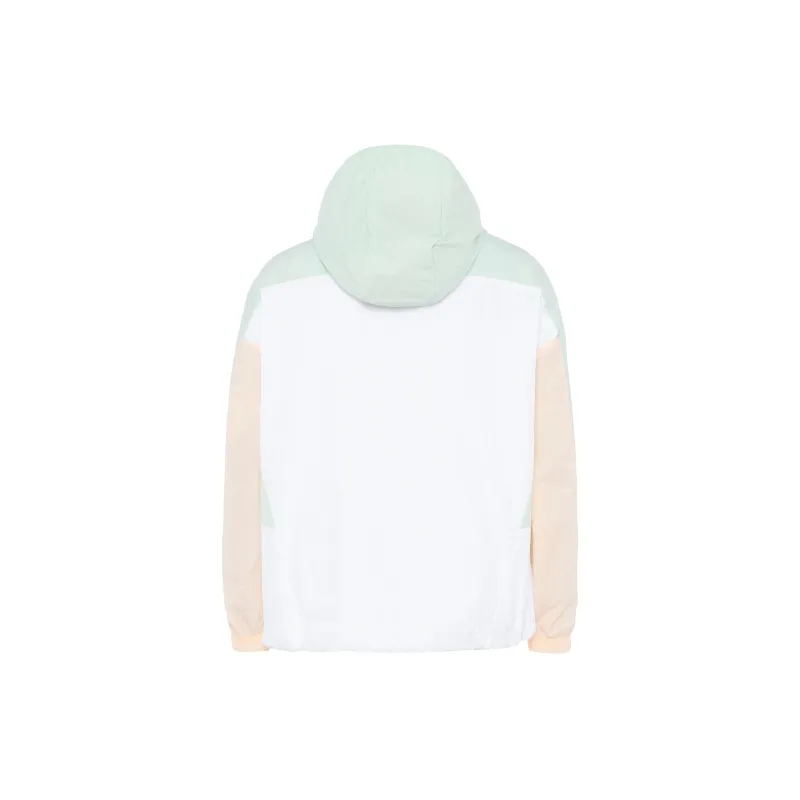 adidas Women'ss Striped Logo Print Zip-Up Hooded Jacket White-1