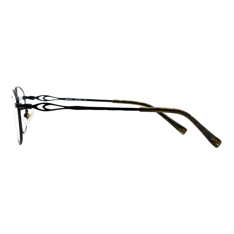SEIKO Titanium Irregular Shape Eyeglass Frames Unisex Gold-2