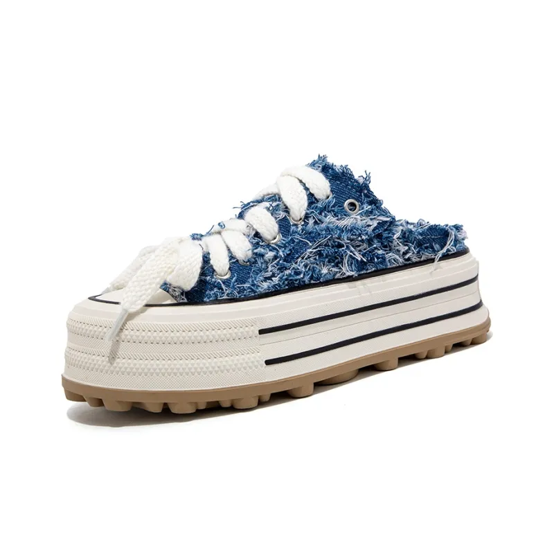 FALLINMISS Stud Shoe Collection Breathable Height Increasing Low-Top Canvas Shoes Women's-6
