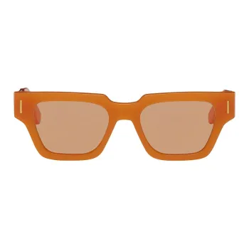 Retrosuperfuture Rectangular Sunglasses Men's Orange
