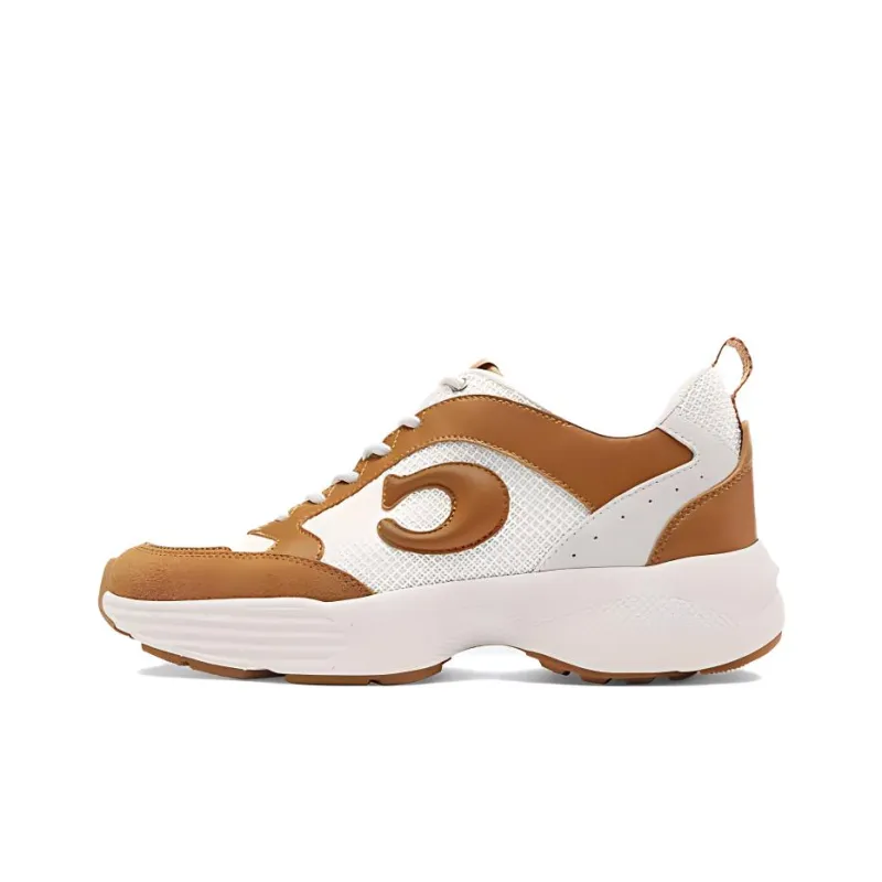 COACH Low Top Casual Shoes Women's Light Saddle-0