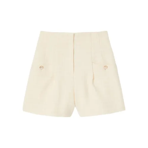 Sandro High-waisted Tweed Shorts