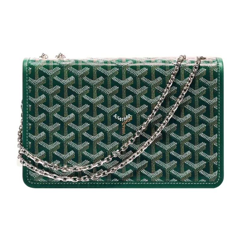GOYARD Alexandre III Canvas With Leather Shoulder Bag Crossbody Bag Women's Green-0