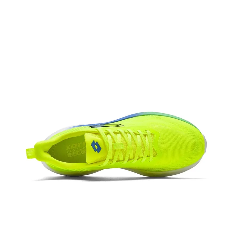 LOTTO Bai Ju 1.0 Cushioning Anti Slip Wear Resistant Breathable Impact Resistant Low Top Running Shoes Men's Neon Green-2
