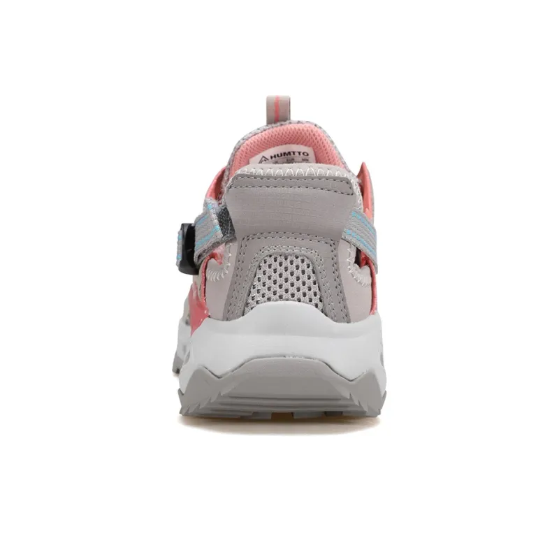 HUMTTO River Trekking Shoes Women's Warm Gray Dark Pink-2