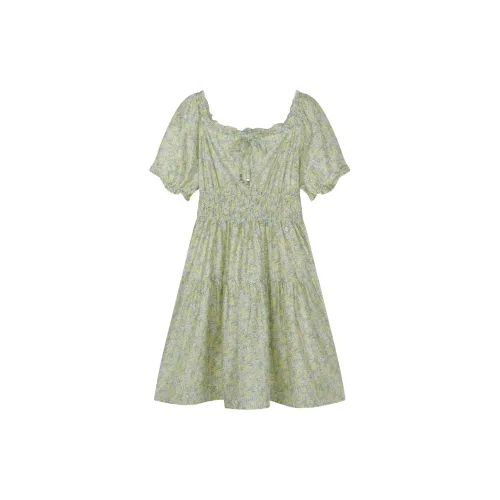 Teenie Weenie Short-Sleeved Dresses Women's Light Green