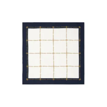 GUCCI Silk Silk Scarves Men's Blue