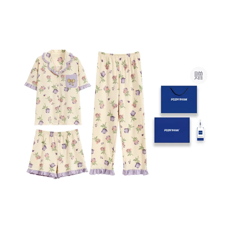 Floating Light Islands Pajama Set Women's Box Multicolor-0