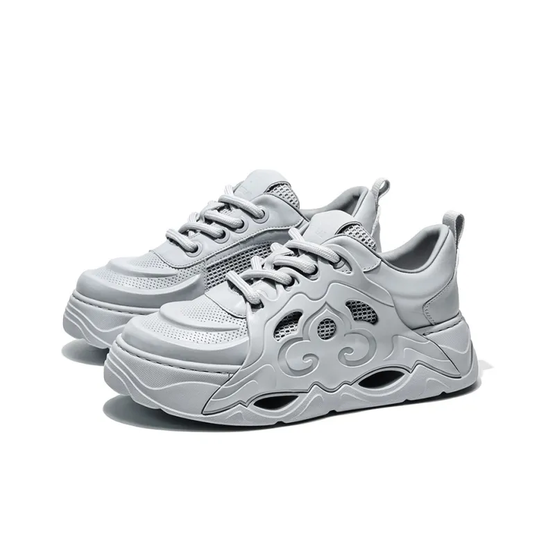 MOERBAI Breathable Lightweight Height Increasing Low-Top Casual Shoes Men's-2