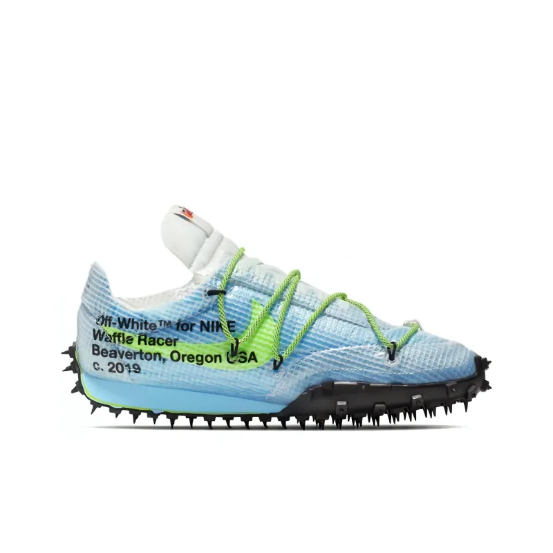 Nike Waffle Racer Off White Vivid Sky Women's-1