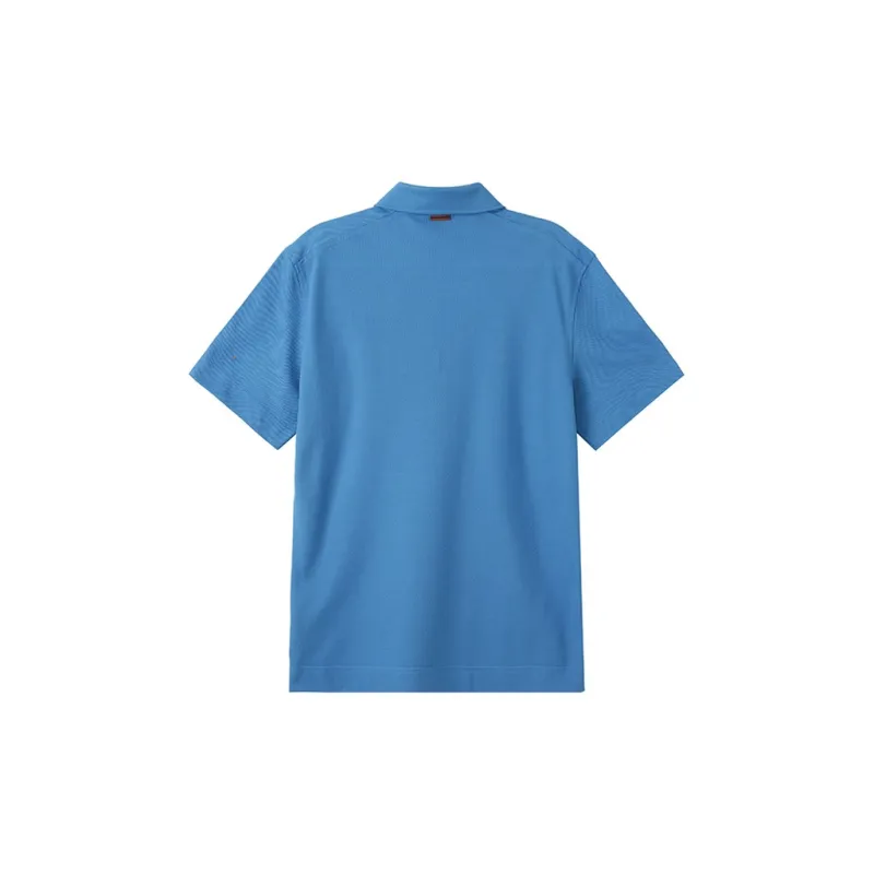 Zegna SS24 Polo Shirt Men's Bright Blue-1