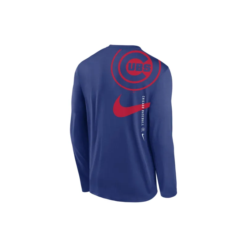 Nike T-Shirt Chicago Cubs Men's Royal Blue-1