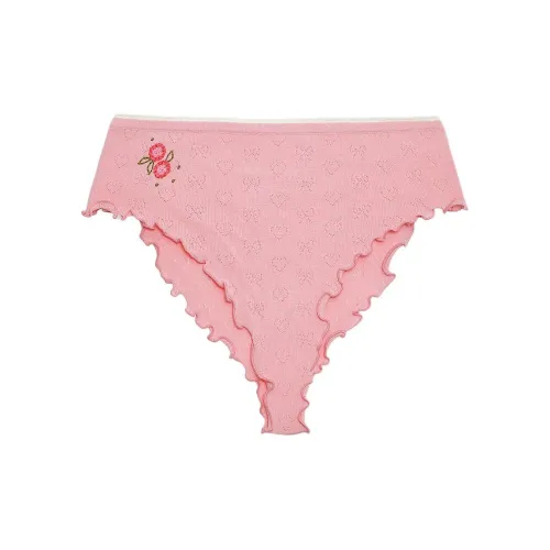 Victoria's Secret FOR LOVE & LEMONS NEW! Isabel Knit Short Underpants Women's 1 Pack Light Pink/Light Pink