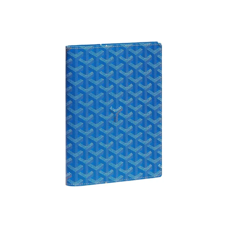 GOYARD Canvas With Calfskin Storage Bag Unisex Blue-0