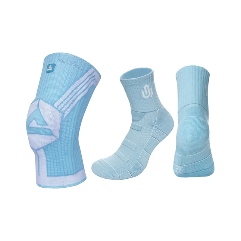 PEAK Knee Pads Basketball Running Cycling Unisex Pair With Socks-5