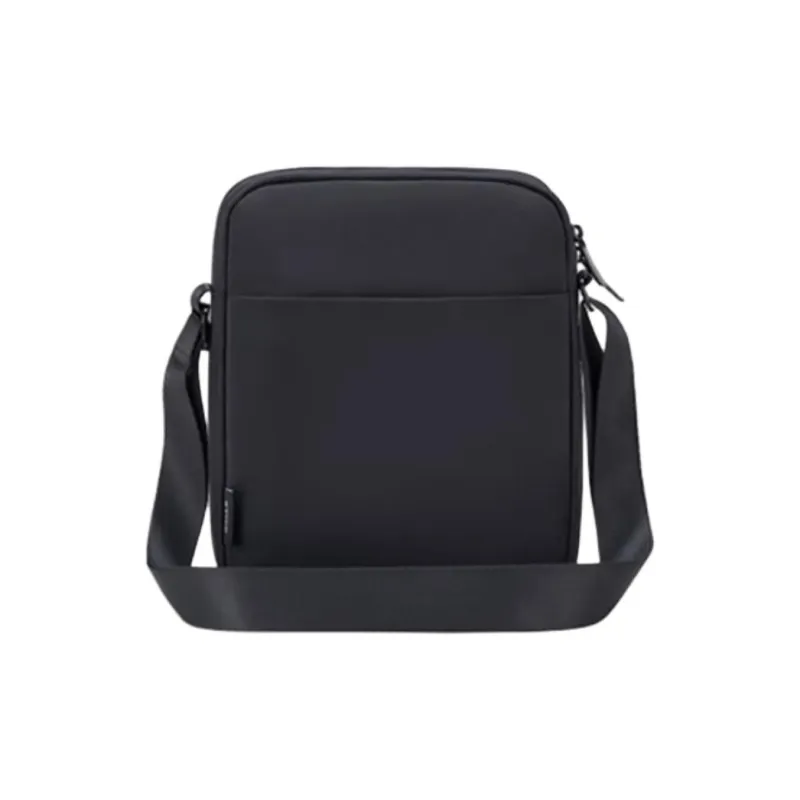 OIWAS Fabric Shoulder Bag, Crossbody Bag Large Size Unisex Black-2