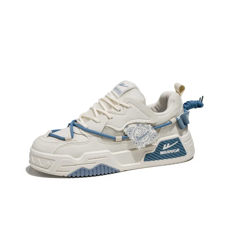 WARRIOR Skateboard Shoes Unisex Low Top Blue-2