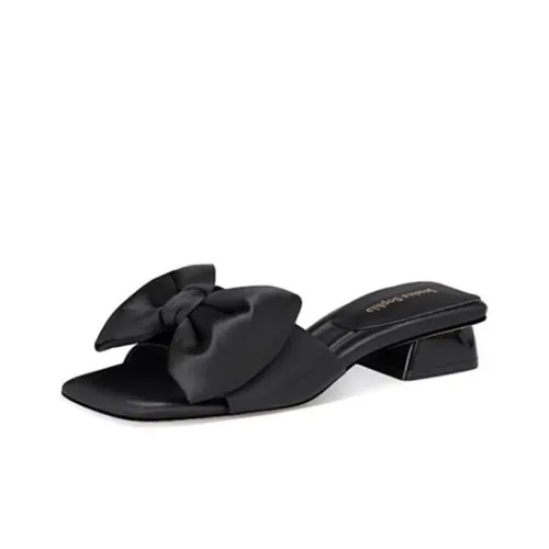 JESSICA SOPHIA Slip Resistant Abrasion Resistant Slide Slippers Women's Black