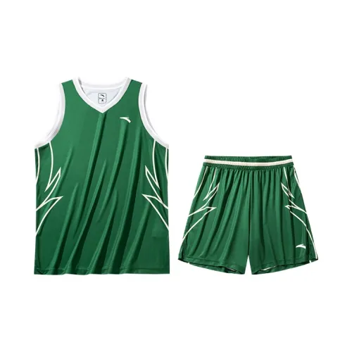 ANTA Basketball Suit Men Warm Jade Green