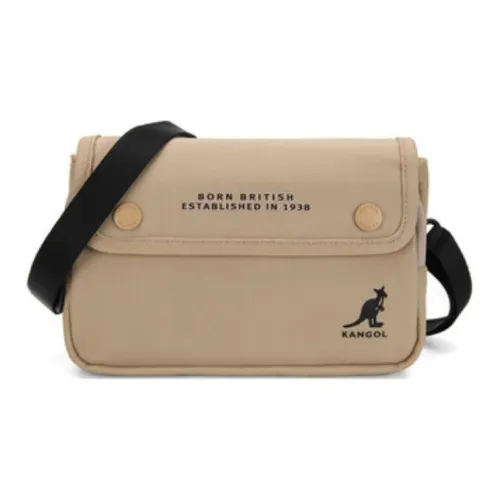 KANGOL Nylon Crossbody Bag Mini Unisex Beige