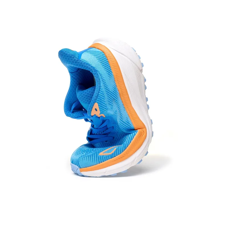 TREEPERI Running Shoes Unisex Low Top Orange White-5