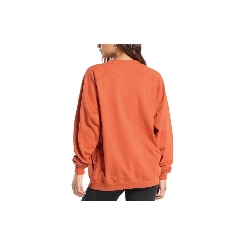 GYMSHARK TRAINING OVERSIZED FLEECE SWEATSHIRT Sweatshirt Women's Soft Orange-1