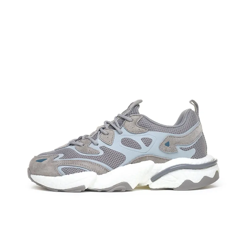 TREEPERI Running Shoes Unisex Low Top Black Gray/Heritage Gray-3