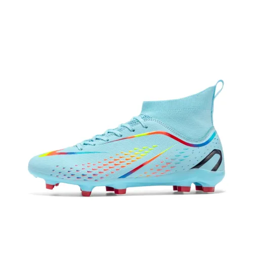 DOUBLE STAR 88 Abrasion Resistant Slip Resistant Cushioning Soccer Shoes Unisex Aqua
