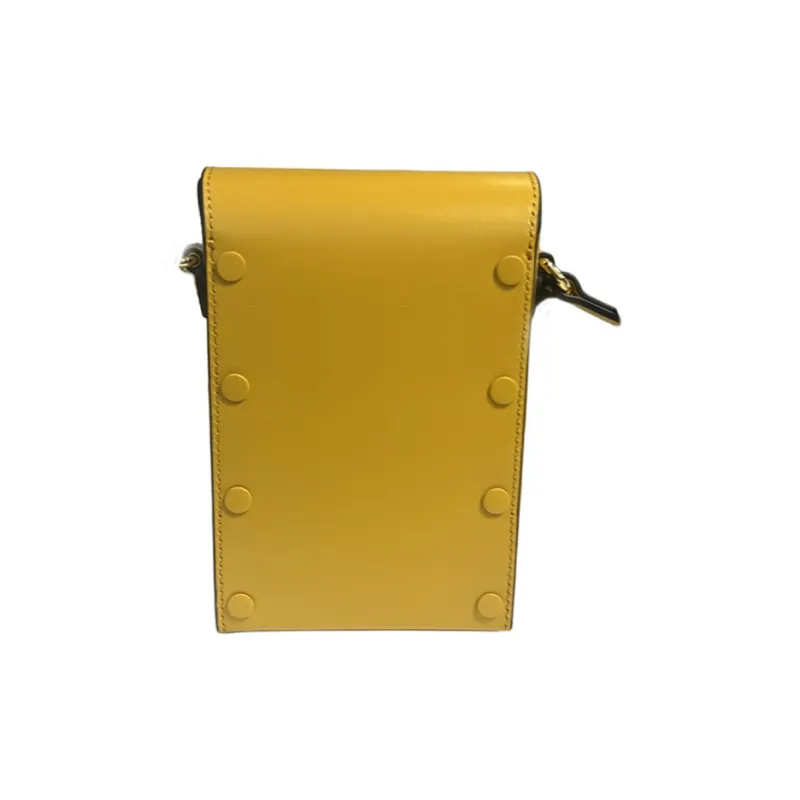 GUCCI Horsebit 1955 Cow Leather Cell Phone Pouch, Crossbody Bag, Shoulder Bag Unisex Yellow-2