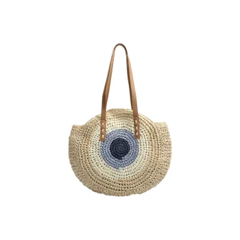 BALANG Straw Shoulder Bag Regular Unisex Beige/Khaki