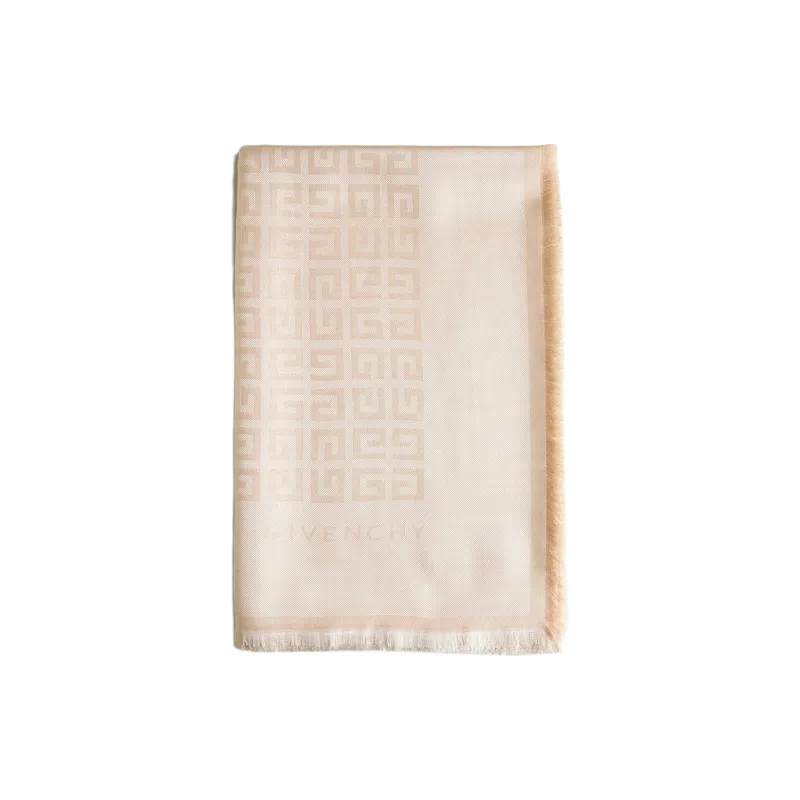 GIVENCHY Knit Scarves Women's Beige-1
