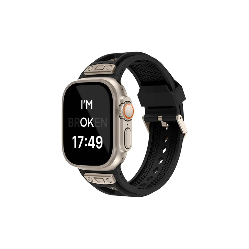 LeYu Mesh Diving Avant Garde Strap Apple Compatibility Watch Band Refit TPU Material-11