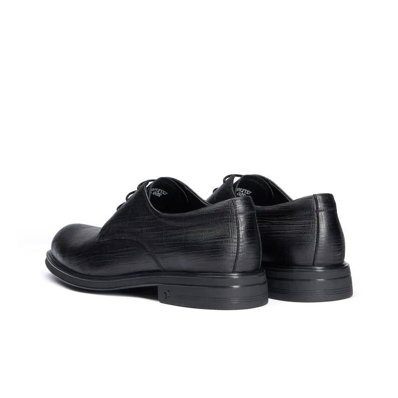 SEVEN Dress Shoes Men Low Top Black-3
