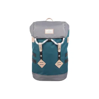 Doughnut Polyester Mountaineering Bag Backpack Small Size Unisex Denim & Charcoal Gray