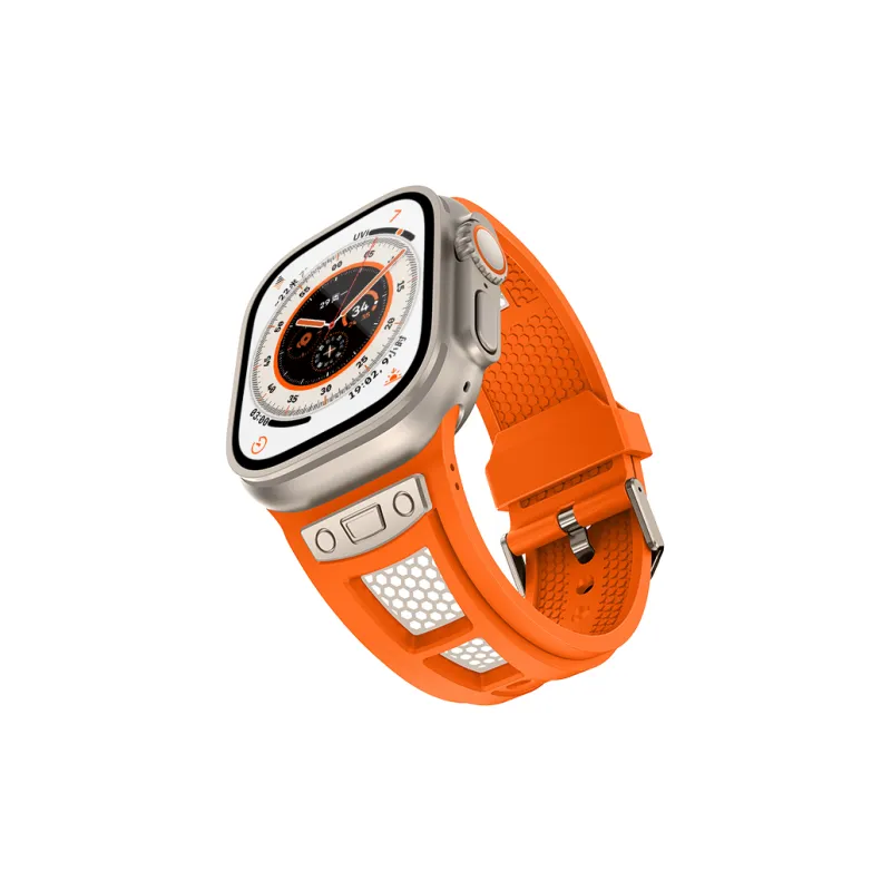 LeYu Mesh Diving Avant Garde Strap Apple Compatibility Watch Band Refit TPU Material-23