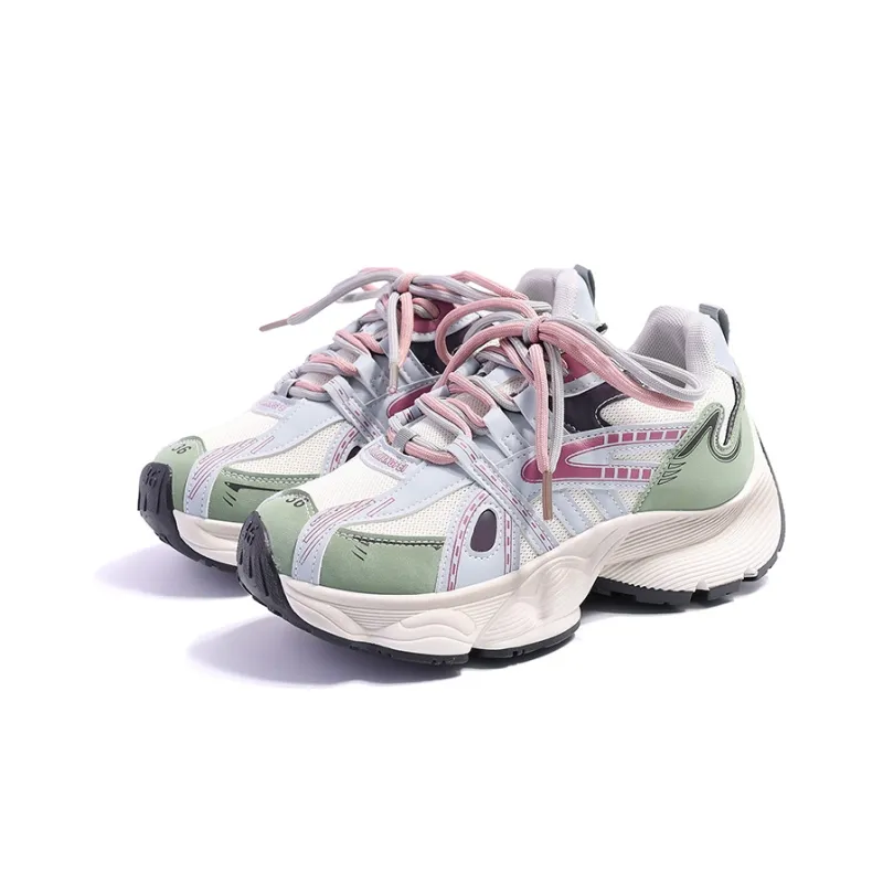Liddy Breathable Lightweight Height Increasing Low Top Chunky Sneakers Women's-16