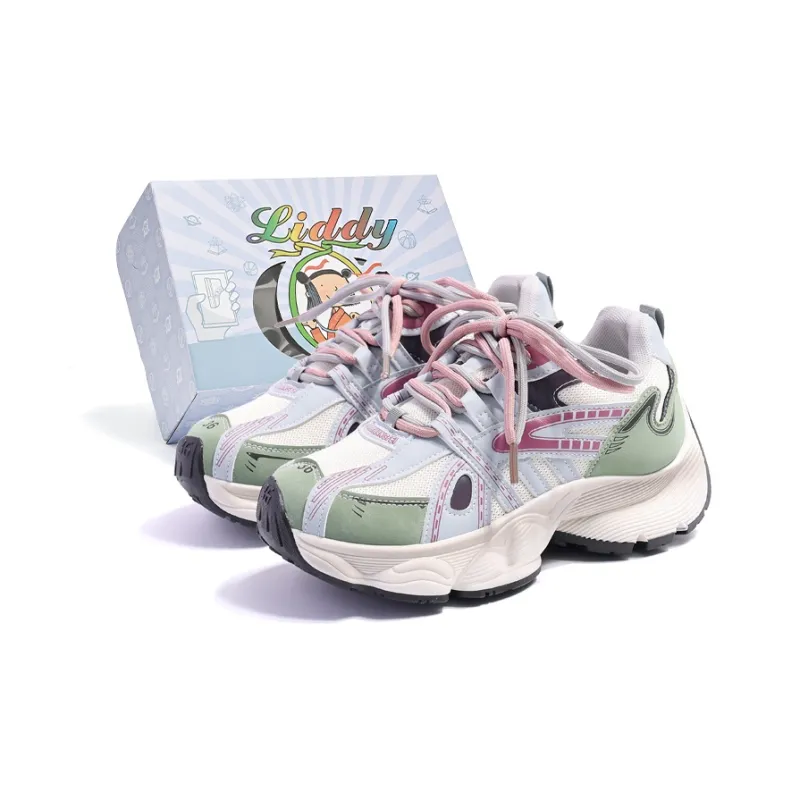 Liddy Breathable Lightweight Height Increasing Low Top Chunky Sneakers Women's-15