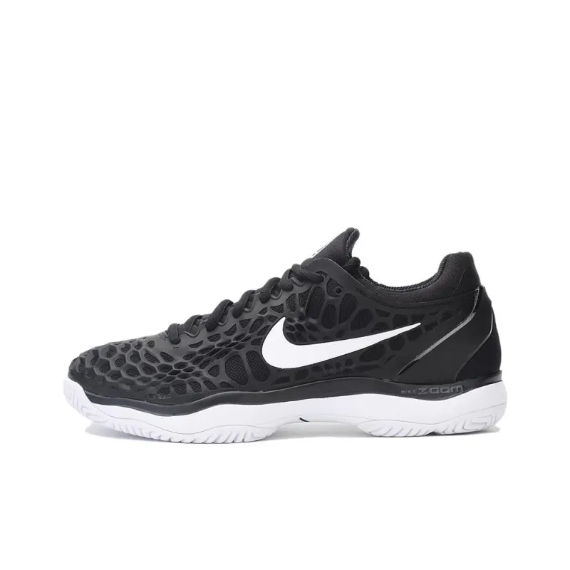 Nike Zoom Cage 3 Air HC Anti Slip Wear Resistant Low Top Tennis Shoes Men's Black White-0