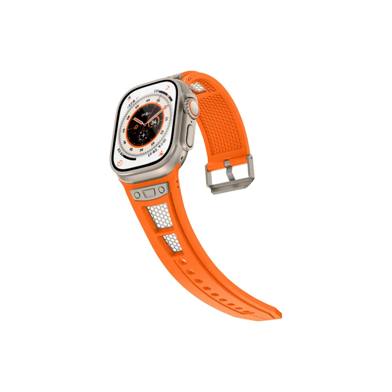 LeYu Mesh Diving Avant Garde Strap Apple Compatibility Watch Band Refit TPU Material-24