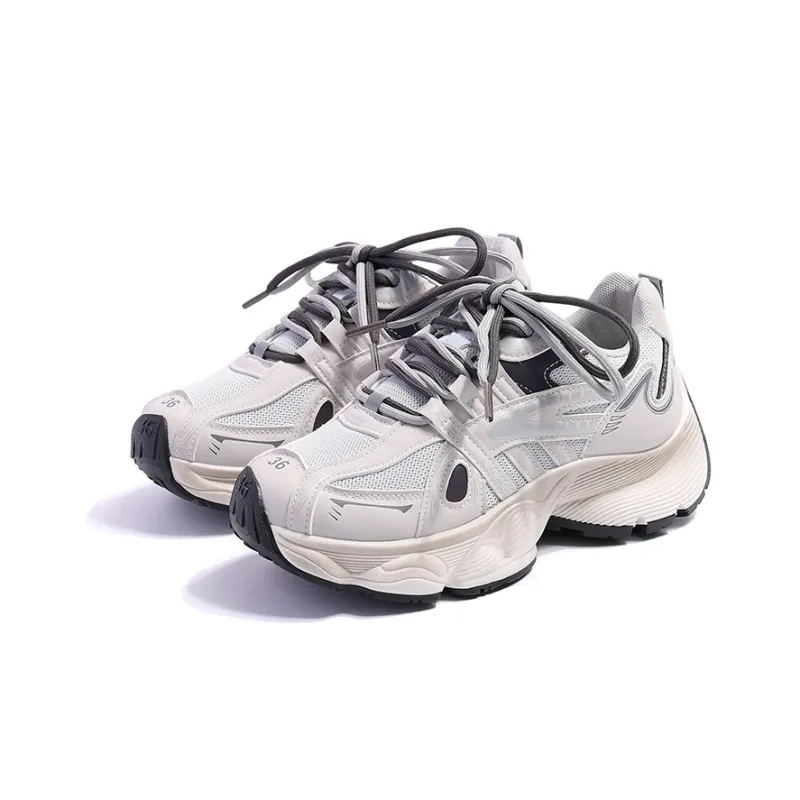 Liddy Breathable Lightweight Height Increasing Low Top Chunky Sneakers Women's-2