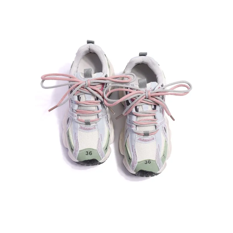 Liddy Breathable Lightweight Height Increasing Low Top Chunky Sneakers Women's-18