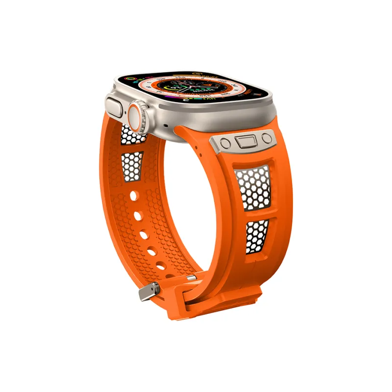 LeYu Mesh Diving Avant Garde Strap Apple Compatibility Watch Band Refit TPU Material-29