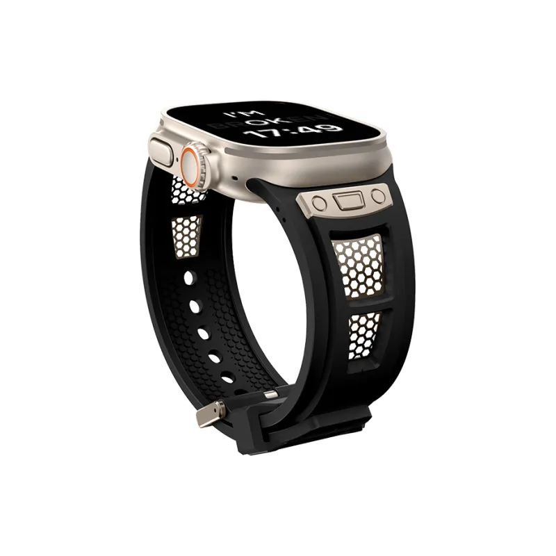LeYu Mesh Diving Avant Garde Strap Apple Compatibility Watch Band Refit TPU Material-13