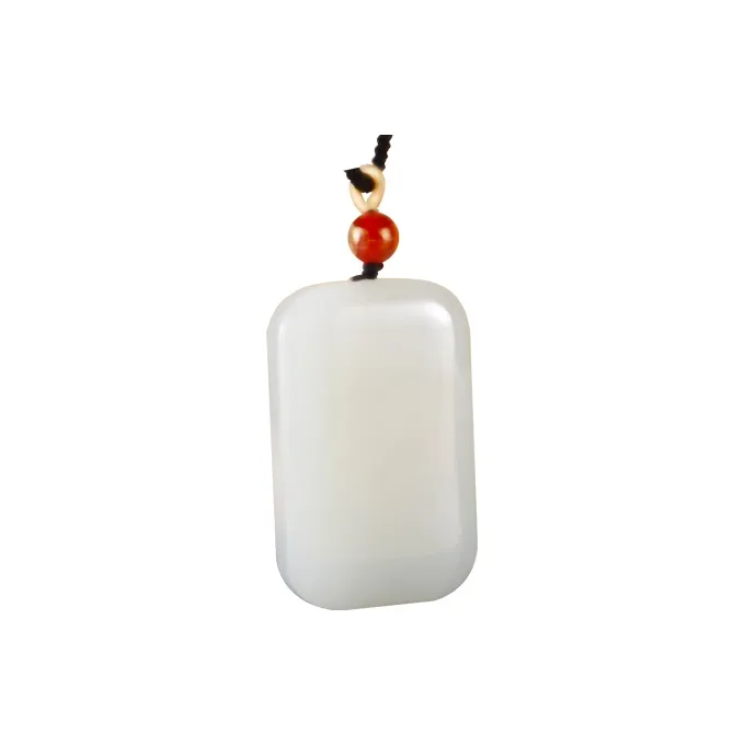 Jade Said Hetian Jade Pendants Unisex Pale Greenish White Jade-1