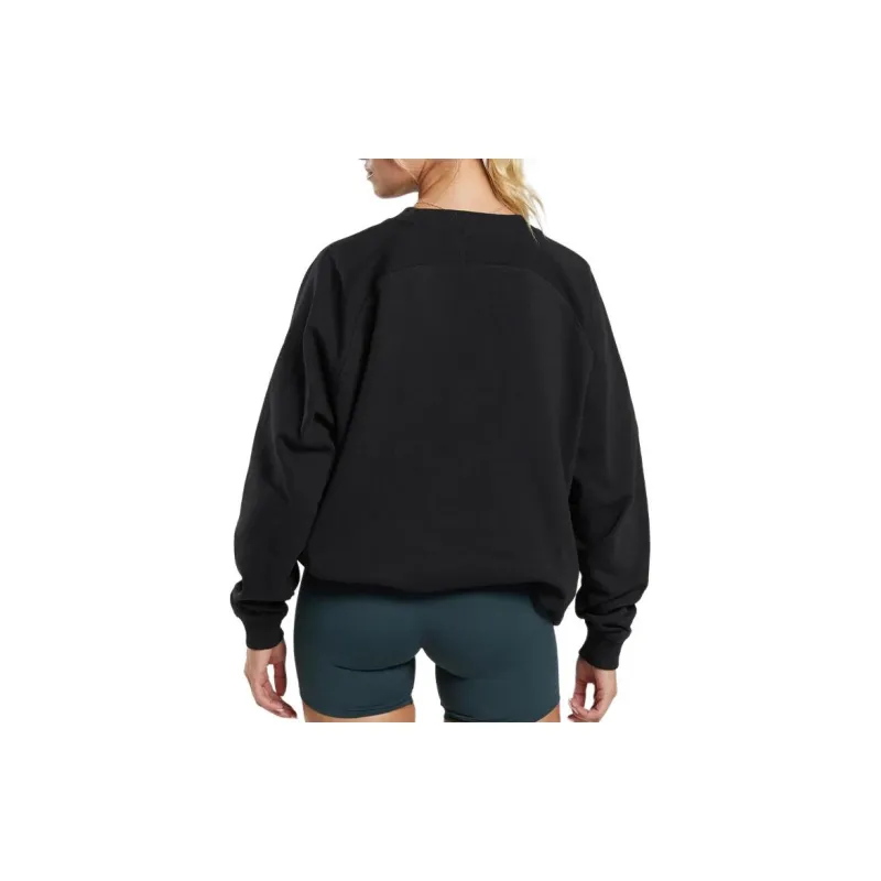 GYMSHARK TRAINING OVERSIZED FLEECE SWEATSHIRT Sweatshirt Women's Black-1