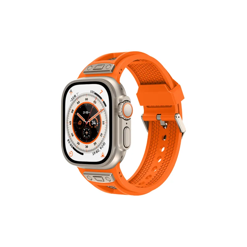 LeYu Mesh Diving Avant Garde Strap Apple Compatibility Watch Band Refit TPU Material-27