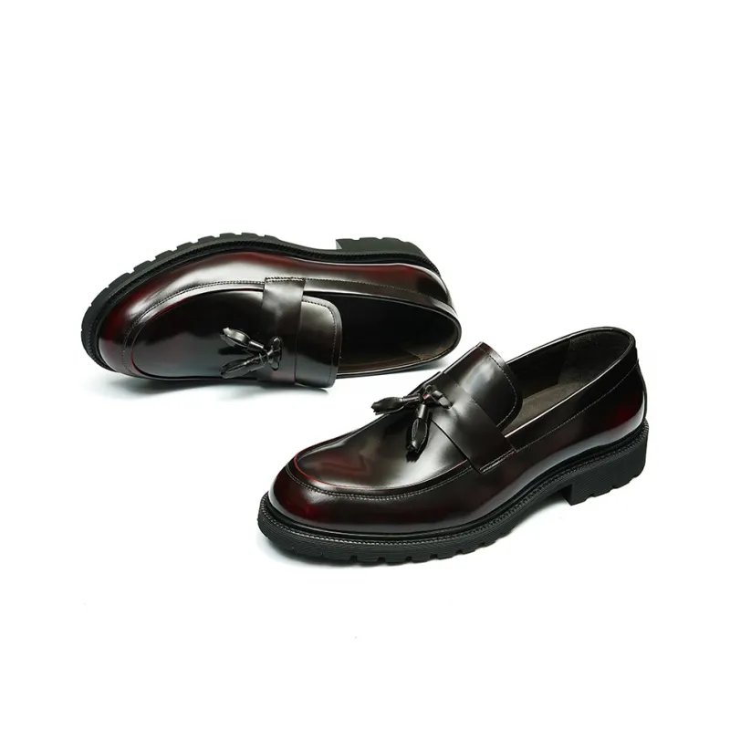 ASTON M.JAZZ Loafers Men Black/Burgundy-12