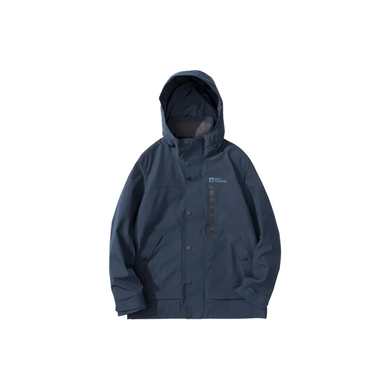 Jack Wolfskin Water Resistant Windproof Warm Water Repellent Windbreaker Jacket Men's Dark Gray-11
